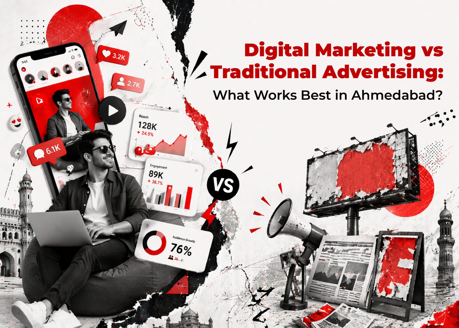 Digital Marketing vs Traditional Advertising What Works Best in Ahmedabad scaled